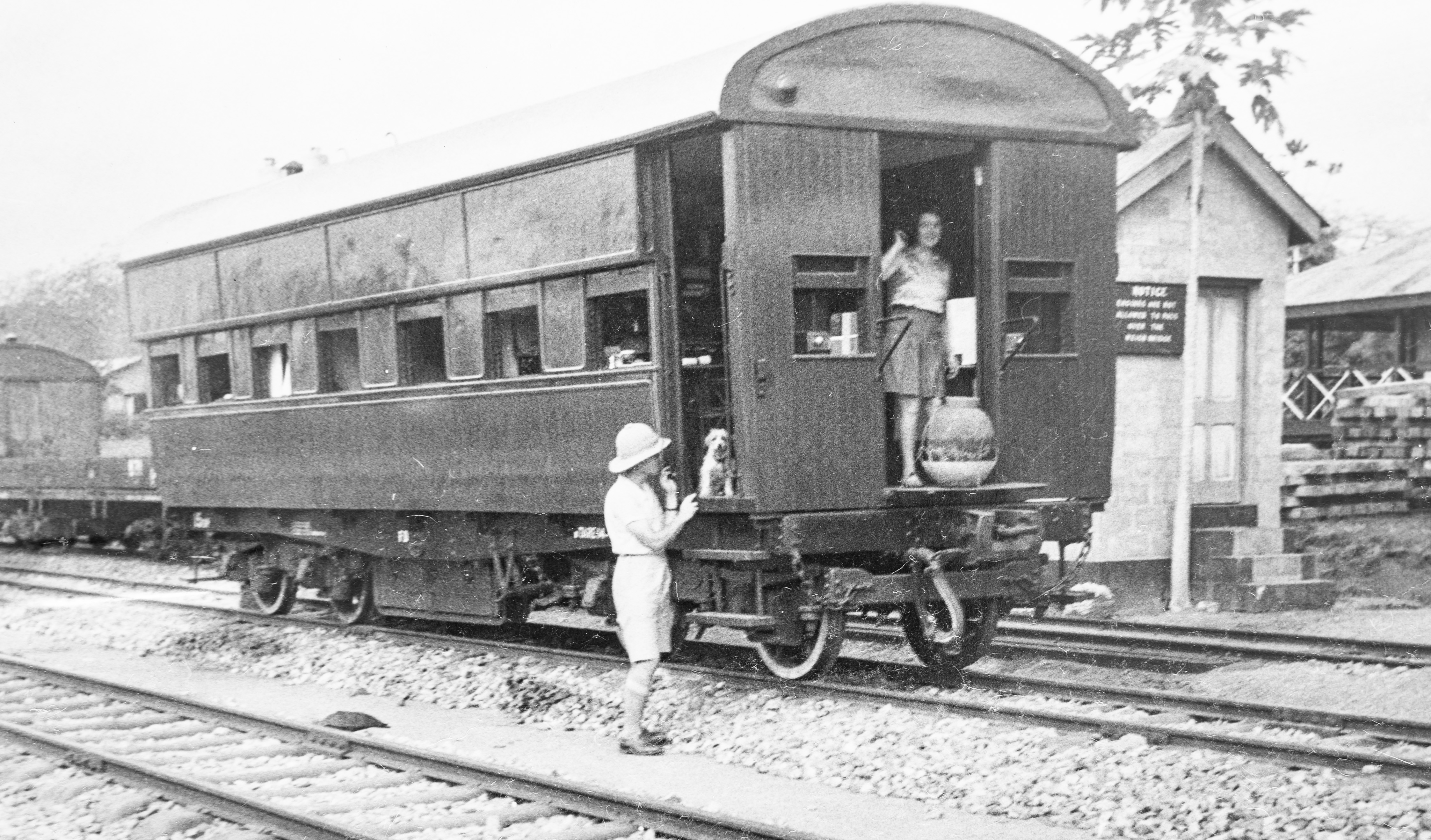 Granny and grandad on the coach